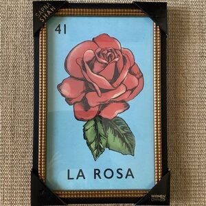 Sapna Shah La Rosa Loteria #41 Framed Art Print